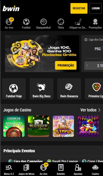 Bwin Homepage