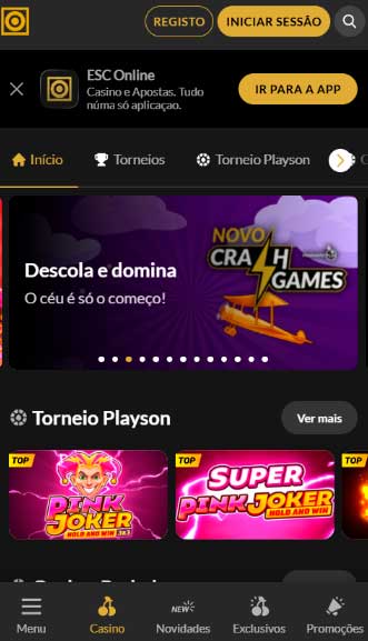 ESC Casino home movil