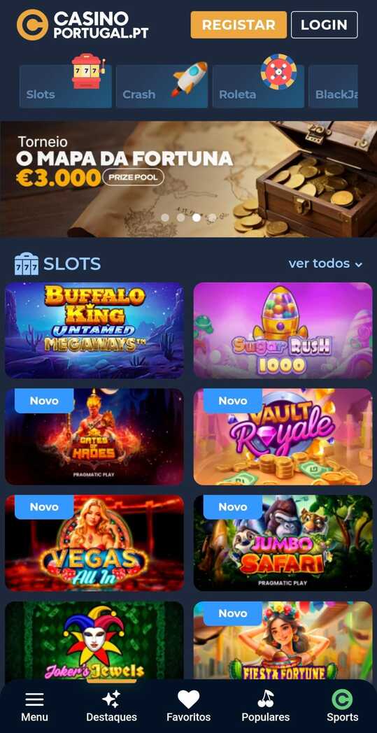 Homepage CasinoPortugal
