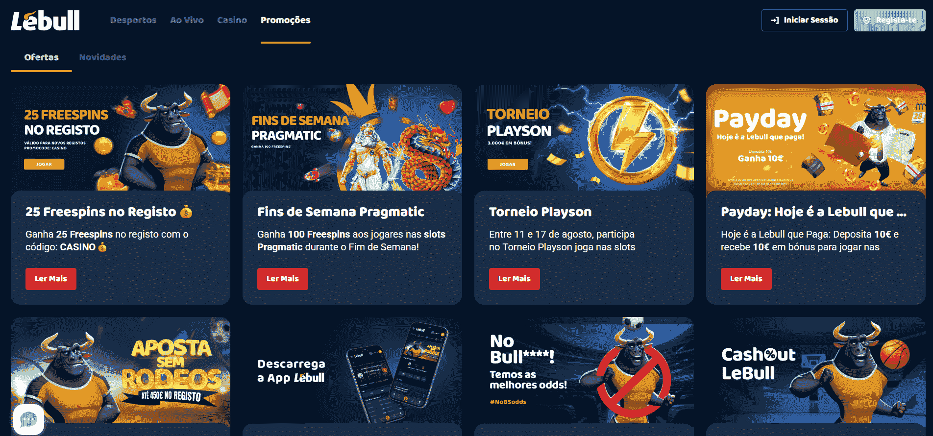 Promoções do Lebull Casino