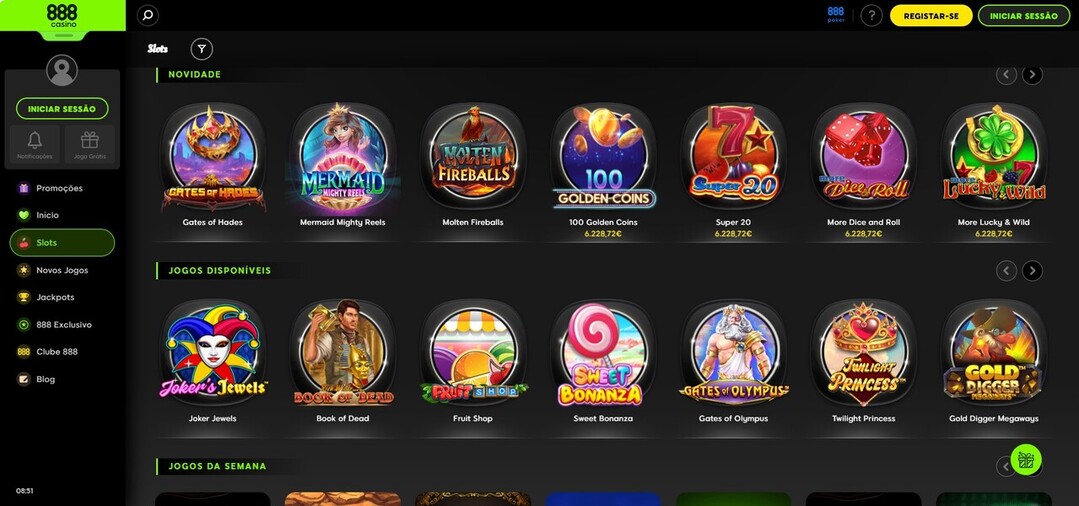 Slots 888Casino
