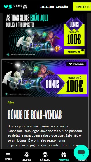Bonus Versusbet Casino Portugal