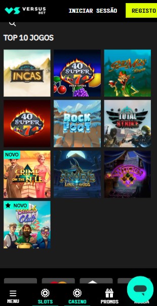 Top10 Jogos Versusbet Casino Portugal movil