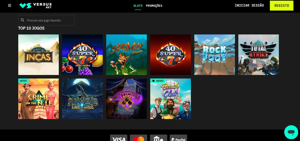 Top10 Jogos Versusbet Casino Portugal
