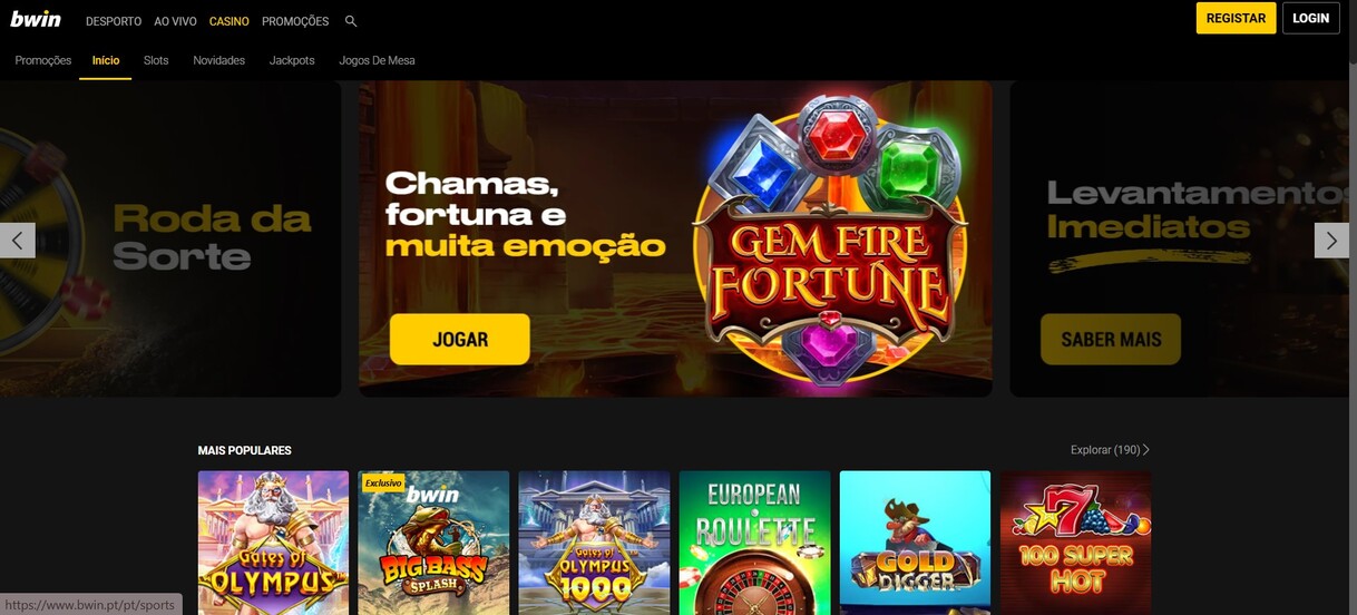 Bwin Casino Homepage Portugal