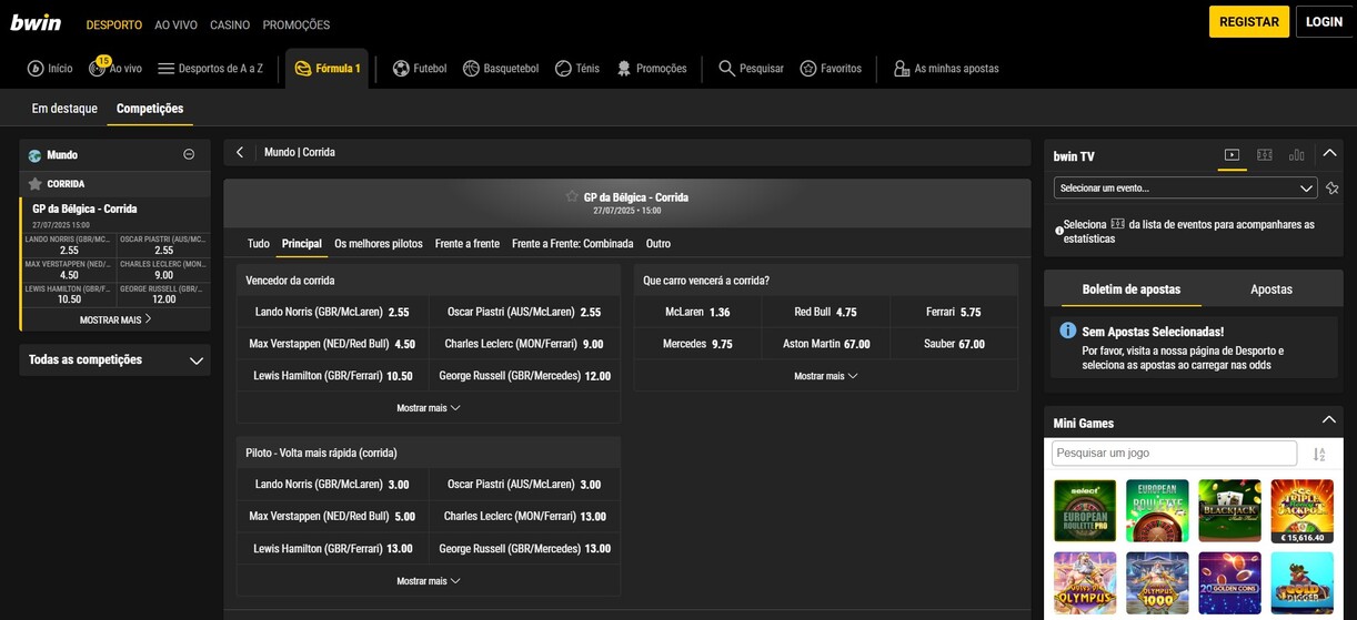 Bwin Formula 1 Portugal