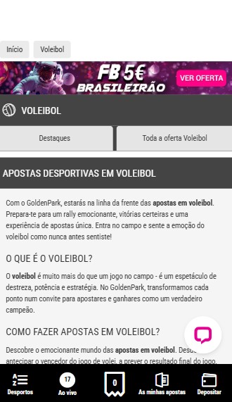 Voleibol Goldenpark Portugal