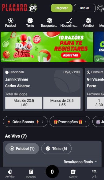 Placard Apostas Portugal Movil