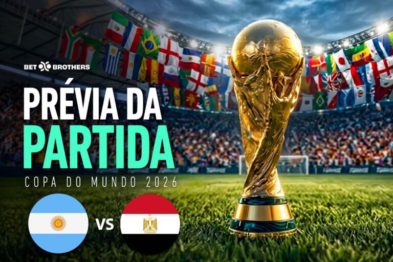Jogo dos oitavos de final entre Argentina e Egito.