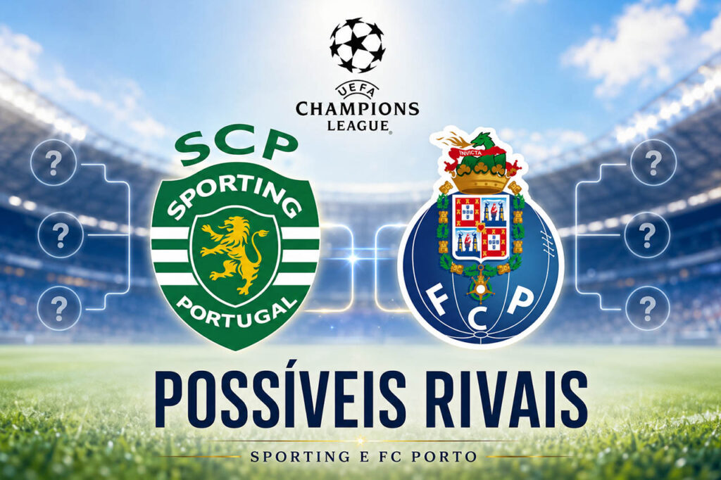 Sporting e FC Porto entre os potes Champions 2026/27