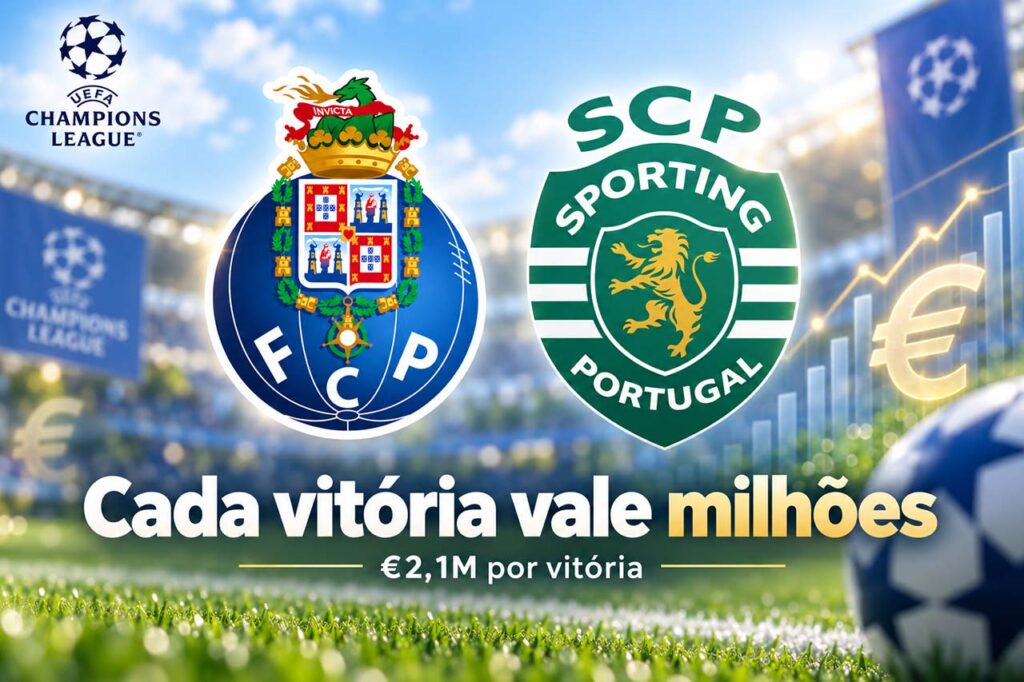 Prémios Champions 2026 de FC Porto e Sporting