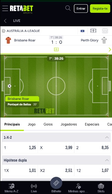 Retabet Portugal Apostas ao Vivo movel