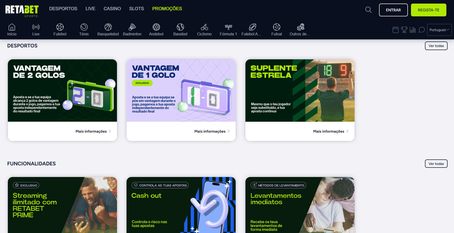 Retabet Portugal Promocoes Desportes